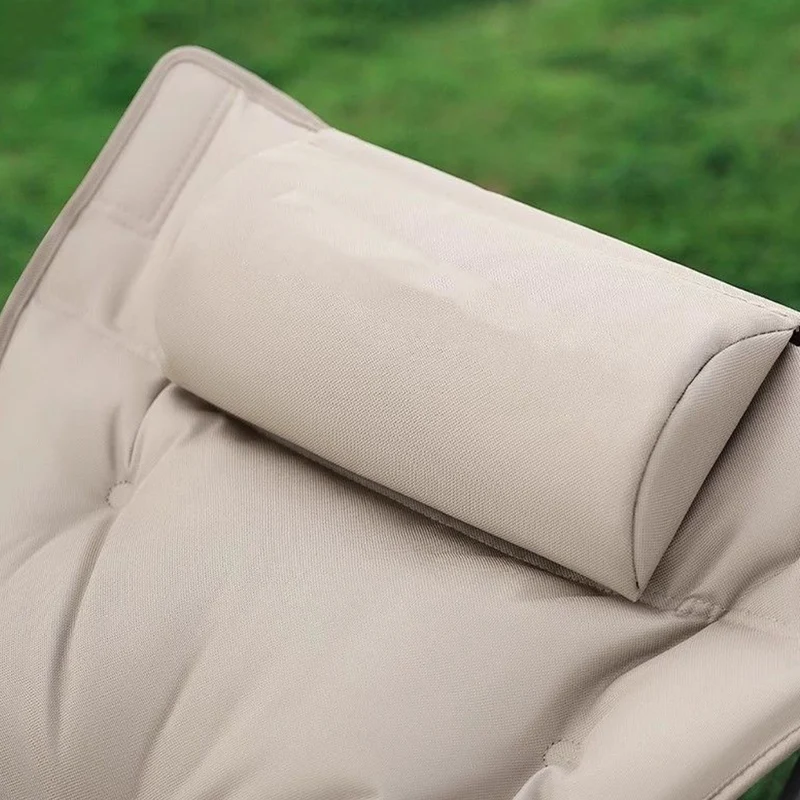 Modern Minimalist Oxford Fabric Carbon Steel Foldable Rectangular Reclining Chair Portable Folding Lounge Chair For Outdoor Patio