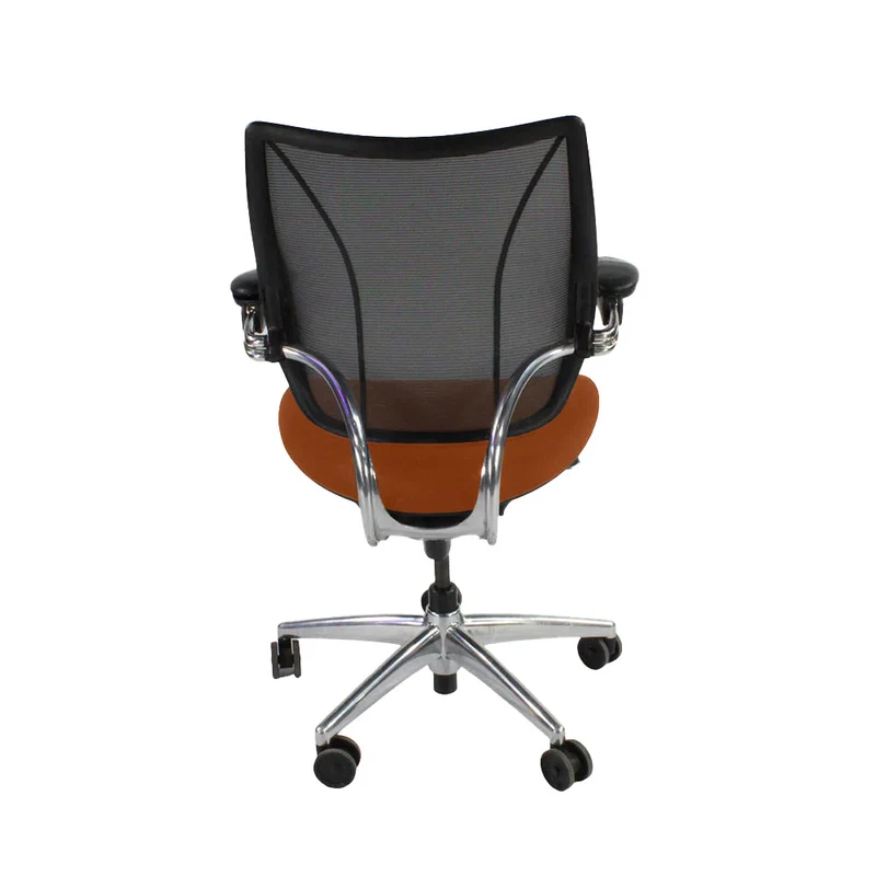 Humanscale: Liberty Task Chair in Tan Leather with Aluminium Frame - Refurbished
