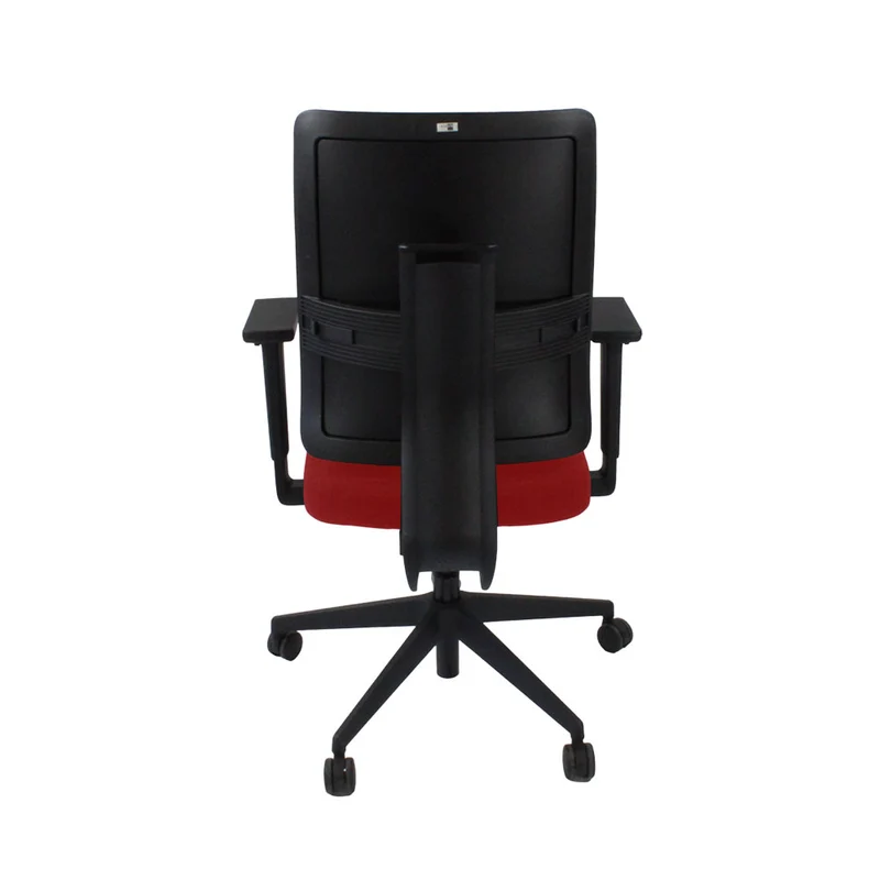 Viasit: Toleo Move Upholstered Back Task Chair In Red Fabric - Refurbished
