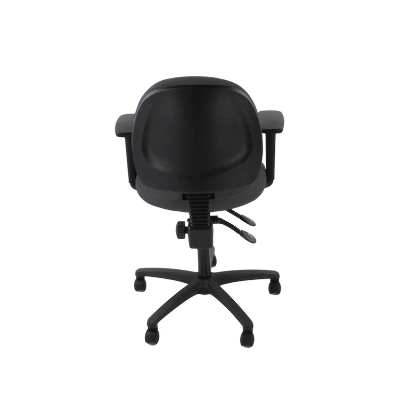 Saxen: Scoop Operator Chair in Grey Fabric - Refurbished