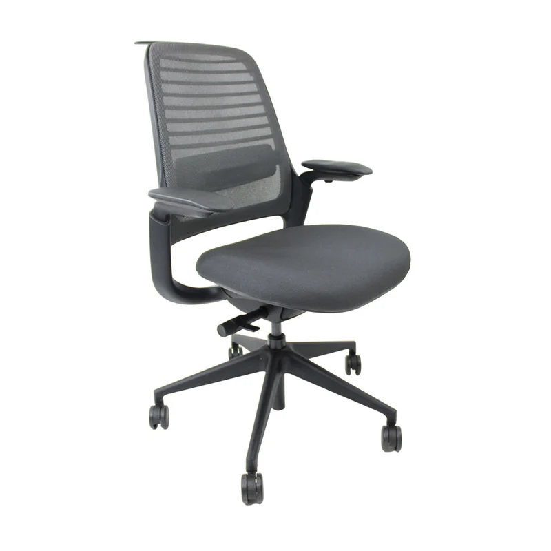 Steelcase: Series 1 Ergonomic Office Chair in Grey Fabric - Refurbished