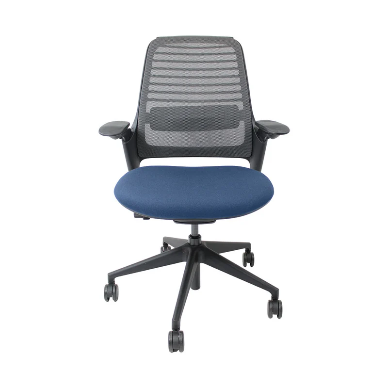 Steelcase: Series 1 Ergonomic Office Chair in Blue Fabric - Refurbished