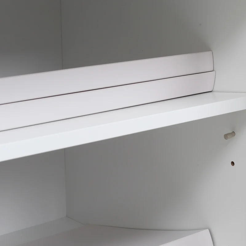 Armário para Impressora Móvel para Impressora com Rodas Gaveta 2 Portas e Compartimento Aberto para Sala de Estar Escritório Estúdio 60x39x80cm Branco