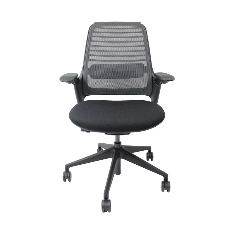 Steelcase: Series 1 Ergonomic Office Chair in Black Fabric - Refurbished