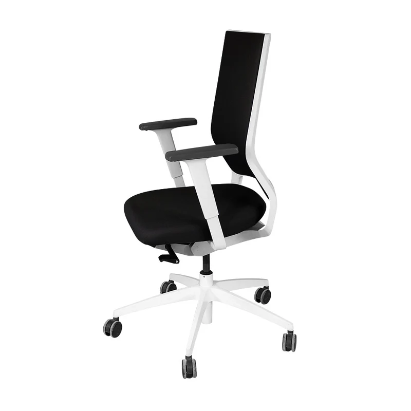 Sedus: Quarterback Office Chair with White Frame in Black Fabric - Refurbished