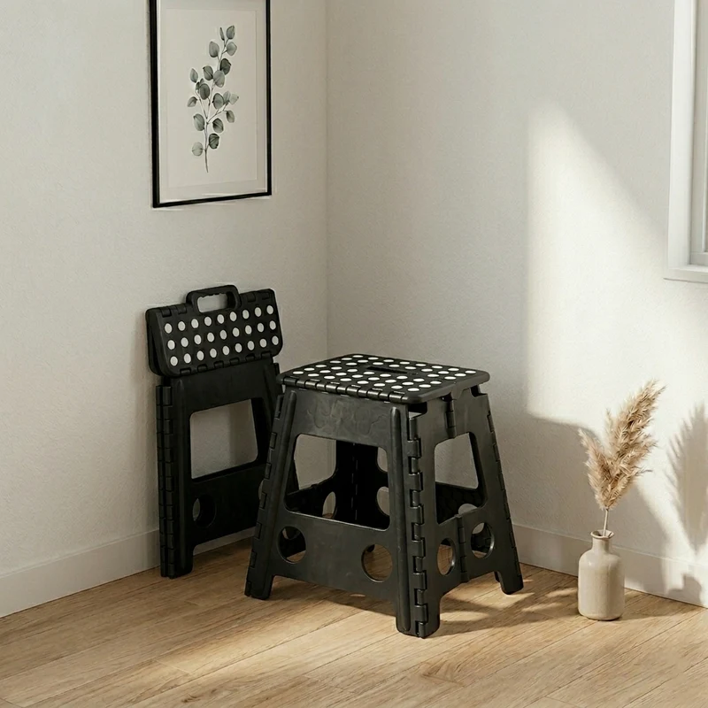 Modern Minimalist PP Foldable Trapezoid Chair Portable Chair For Living Room