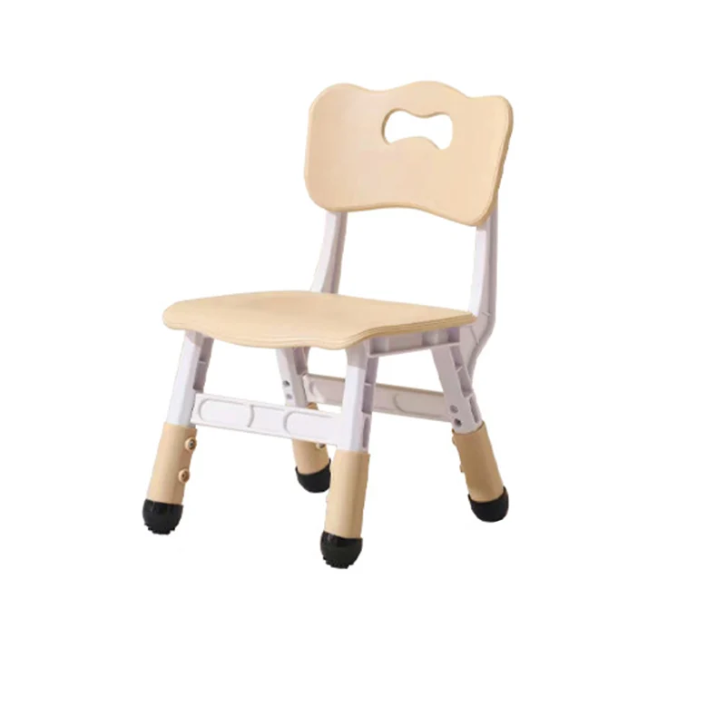 Modern Minimalist MDF PP Cylinder Rectangular Kids Study Table Chair Set With Adjustable Height For Living Room