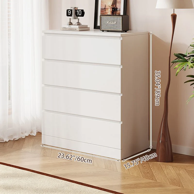 Contemporary Nordic Rectangular Particle Board Storage Cabinet 4/6 Drawer For Living Room