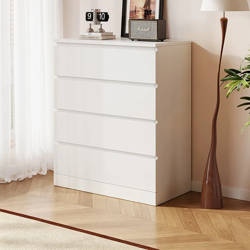 Contemporary Nordic Rectangular Particle Board Storage Cabinet 4/6 Drawer For Living Room