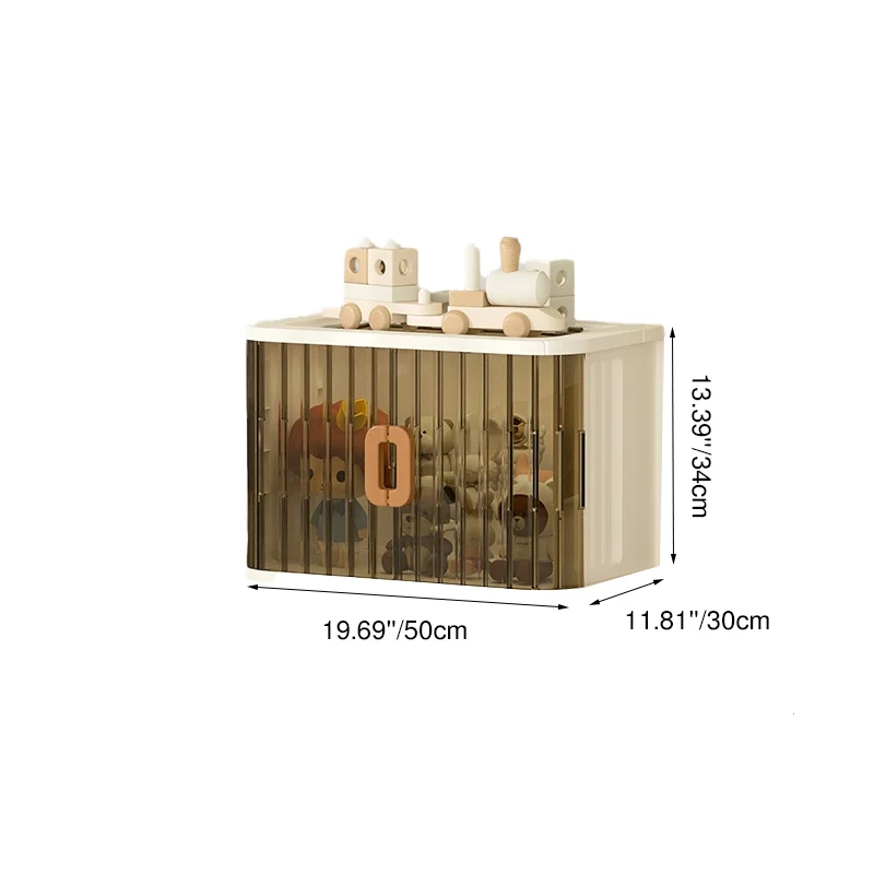 Modern Minimalist PP PET HIPS Curved Square Folding Storage Cabinet With 1 Storage For Bedroom