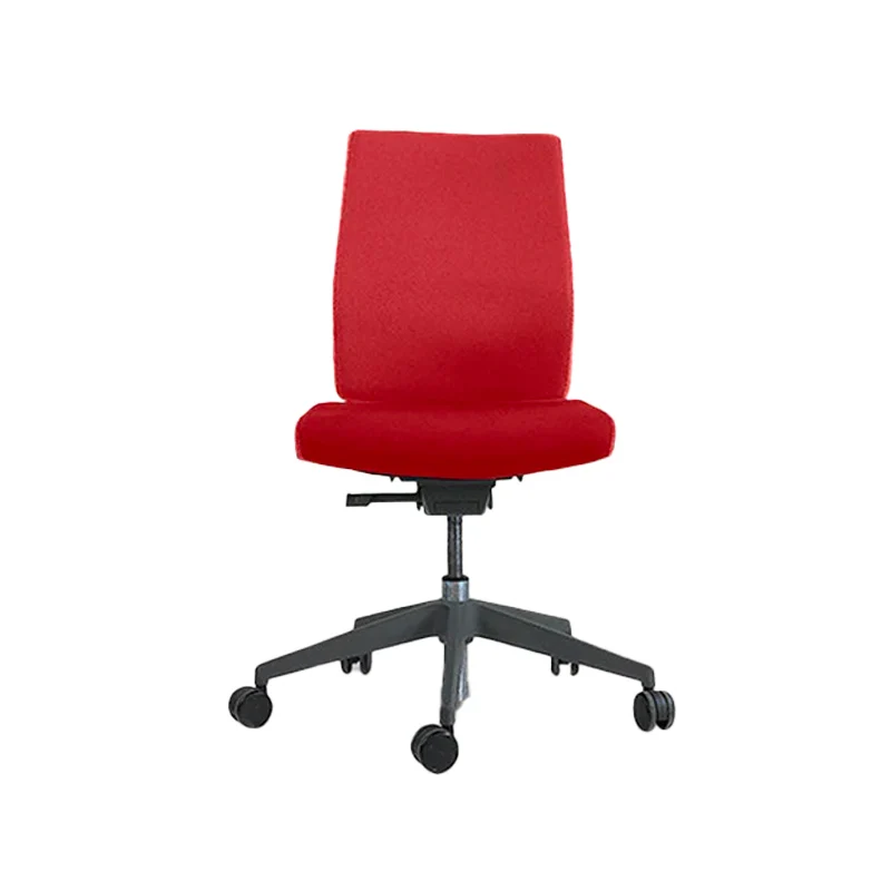 Senator: Free Flex Task Chair in Red Fabric without Arms - Refurbished