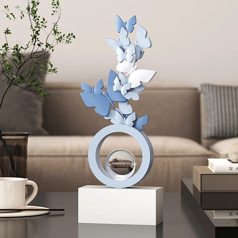 Modern Art Deco Resin Butterfly-shaped Table Decor For Living Room & Entryway