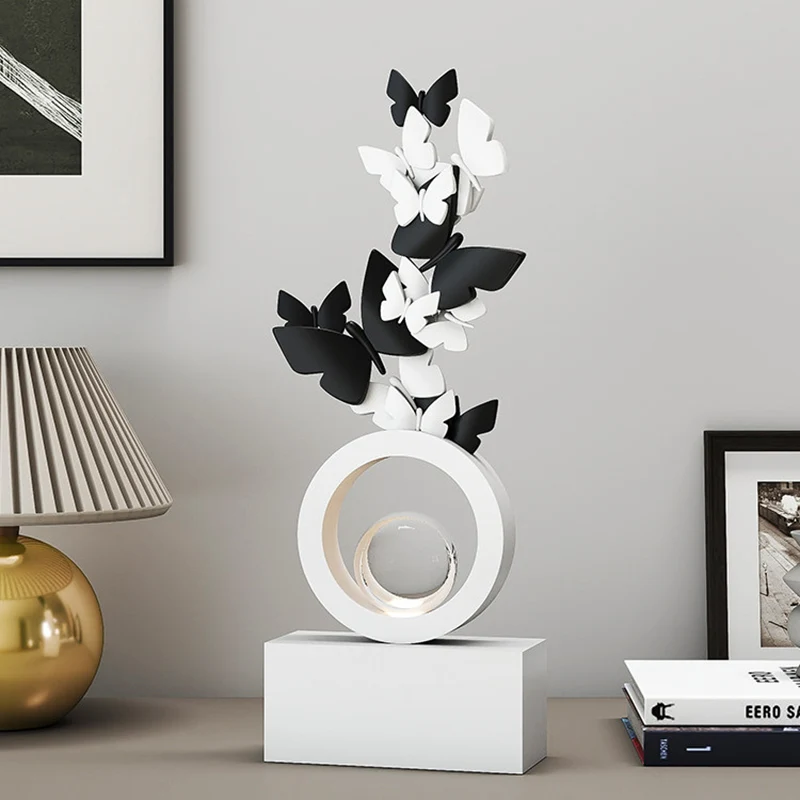 Modern Art Deco Resin Butterfly-shaped Table Decor For Living Room & Entryway