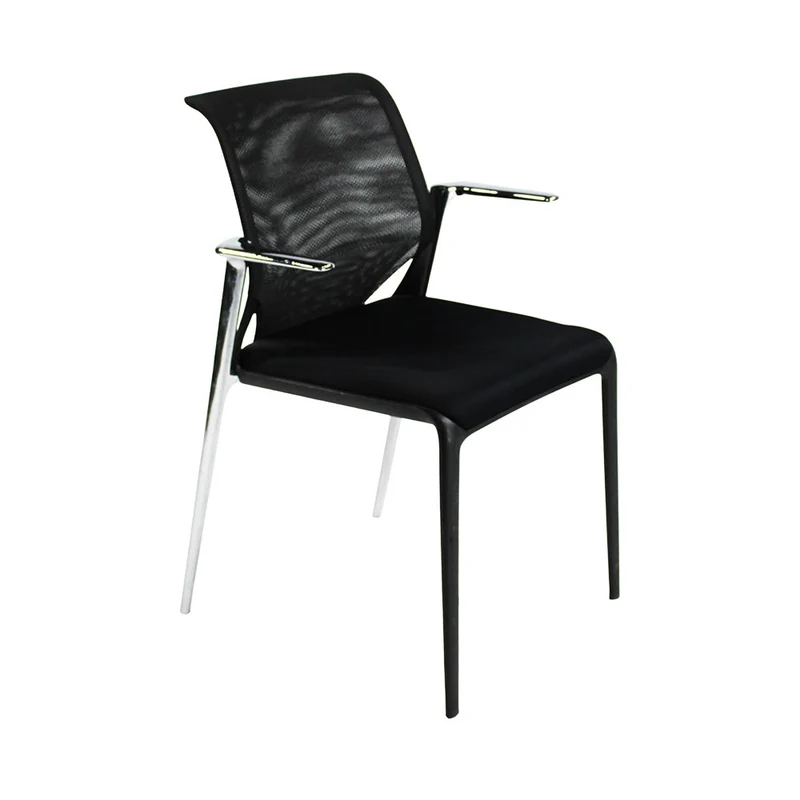 Vitra: MedaSlim Visitors Chair with Armrests - Refurbished