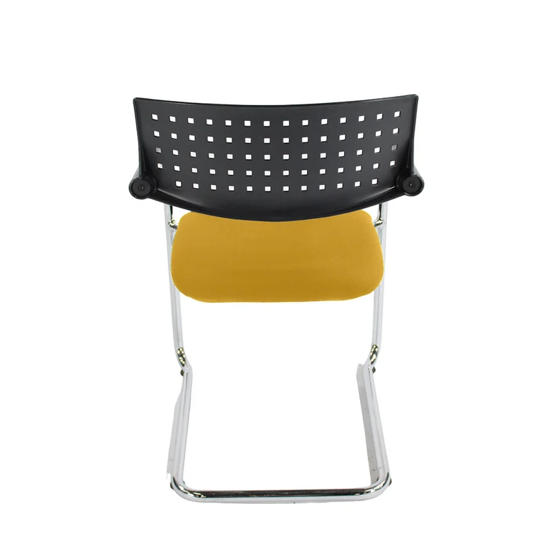 Vitra: VisaVis Meeting Chair in Yellow Fabric - Refurbished