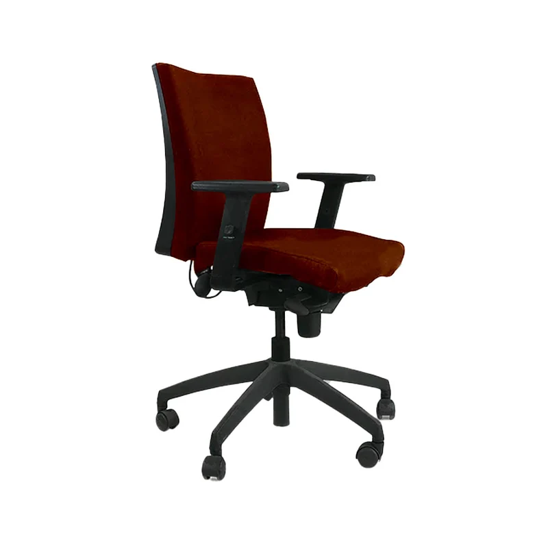 Connection: Team Task Chair in Tan Leather - Refurbished