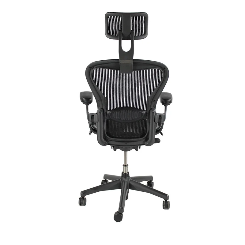 Herman Miller: Aeron Size B Full House with Headrest in Graphite - Refurbished