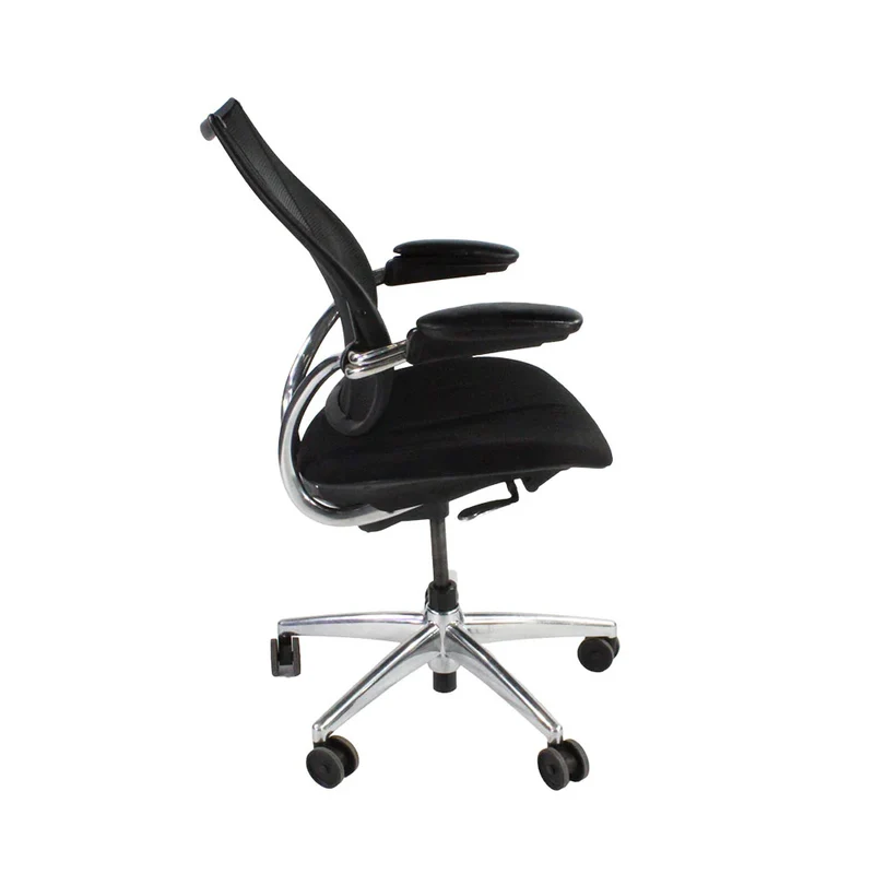 Humanscale: Liberty Task Chair in Black Fabric with Aluminium Frame - Refurbished