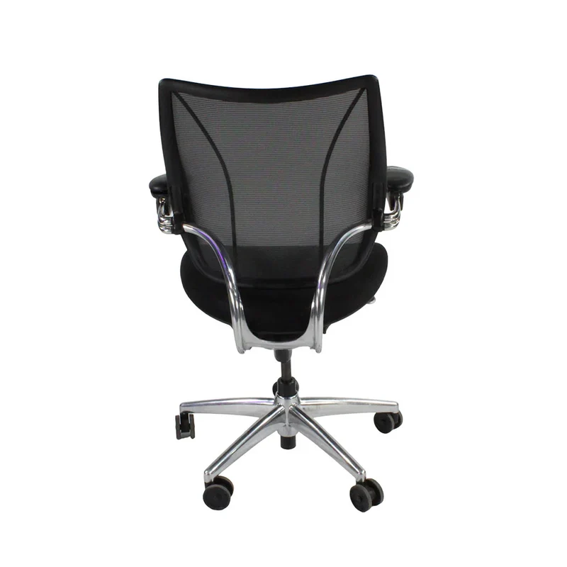 Humanscale: Liberty Task Chair in Black Fabric with Aluminium Frame - Refurbished