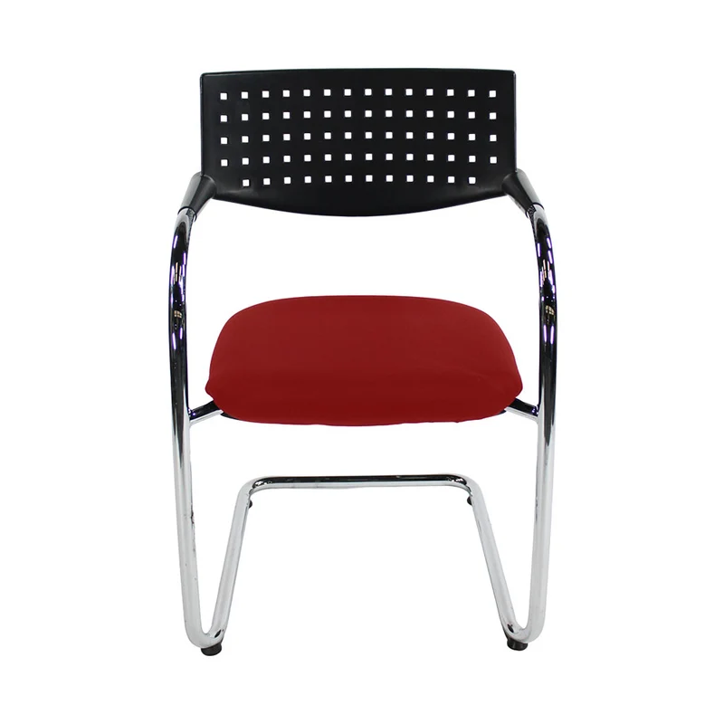 Vitra: VisaVis Meeting Chair in Red Fabric - Refurbished