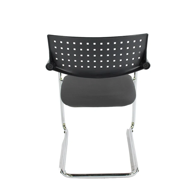 Vitra: VisaVis Meeting Chair in Grey Fabric - Refurbished