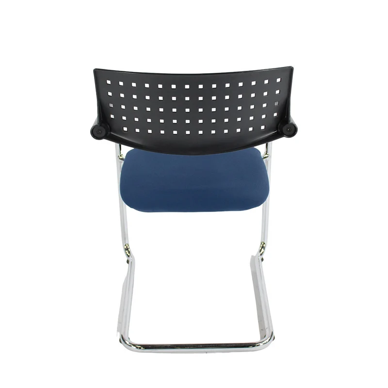 Vitra: VisaVis Meeting Chair in Blue Fabric - Refurbished
