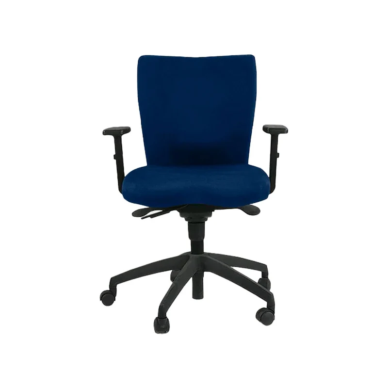 Connection: Team Task Chair in Blue Fabric - Refurbished