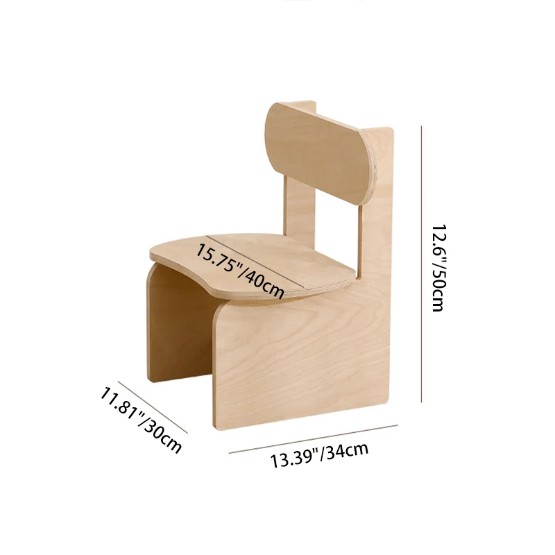 Modern Minimalist Marine Board Curved Oval Kids Study Desk Chair Set With 1-Tier For Living Room