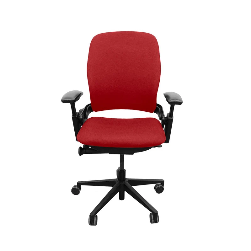 Steelcase: Leap V2 Office Chair Height Adjustable Arm Only - Red Fabric - Refurbished