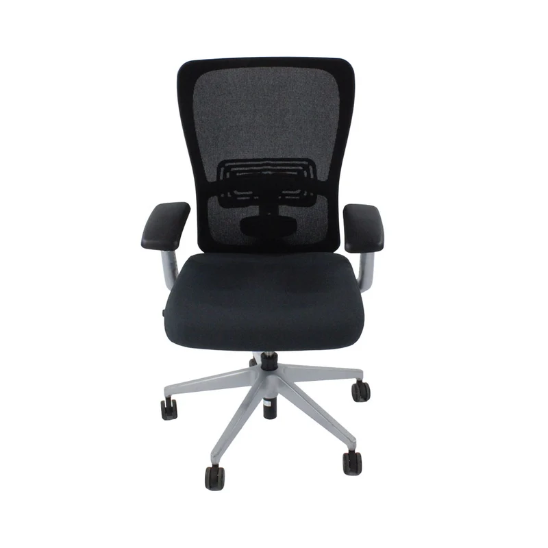 Haworth: Zody Comforto 89 Task Chair in Black Fabric/Grey Frame - Refurbished