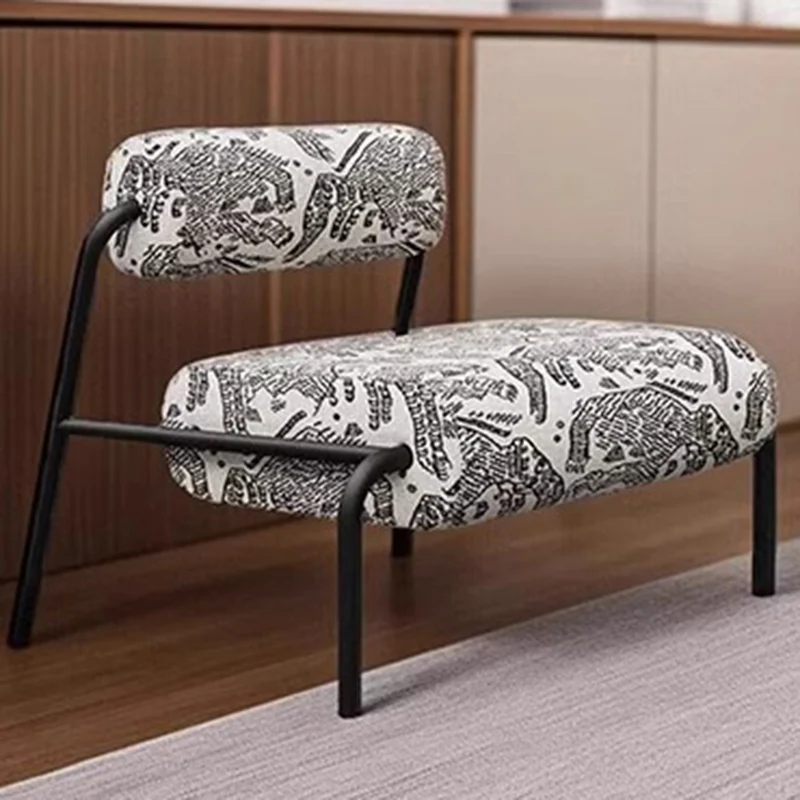 Contemporary Retro Carbon Steel Corduroy & Velvet Soft Spacious Seat Lounge Chair With Backrest For Living Room