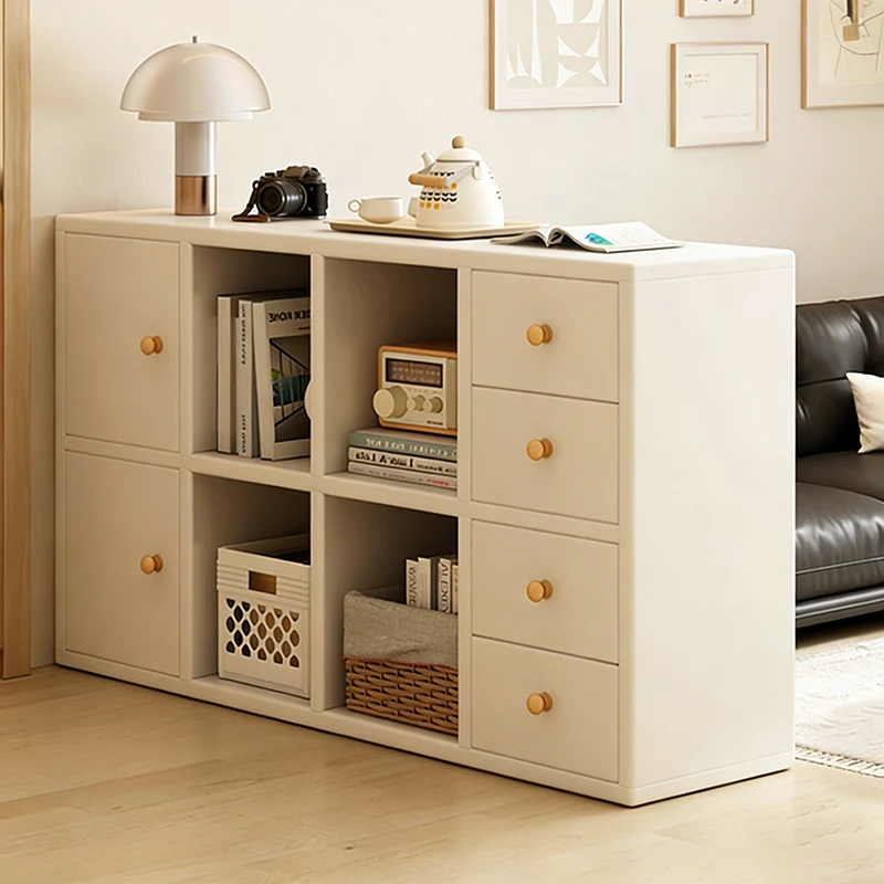 Modern Minimalist Eco-Friendly Board Rectangular Storage Cabinet With 4 Drawers Organizer For Living Room