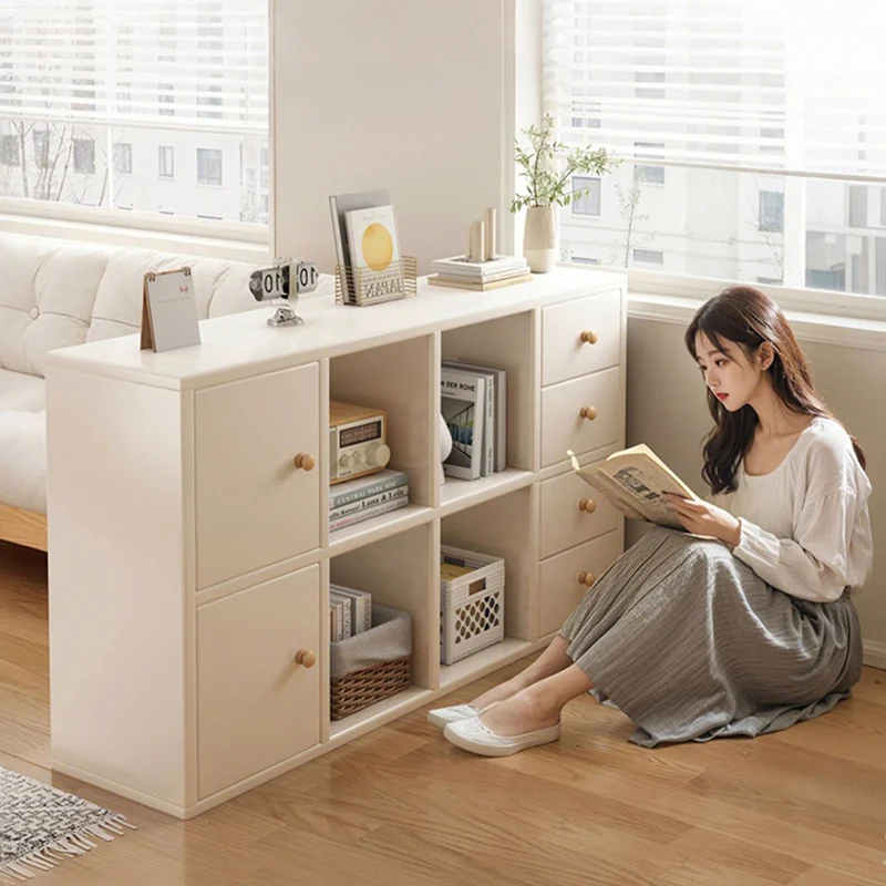 Modern Minimalist Eco-Friendly Board Rectangular Storage Cabinet With 4 Drawers Organizer For Living Room