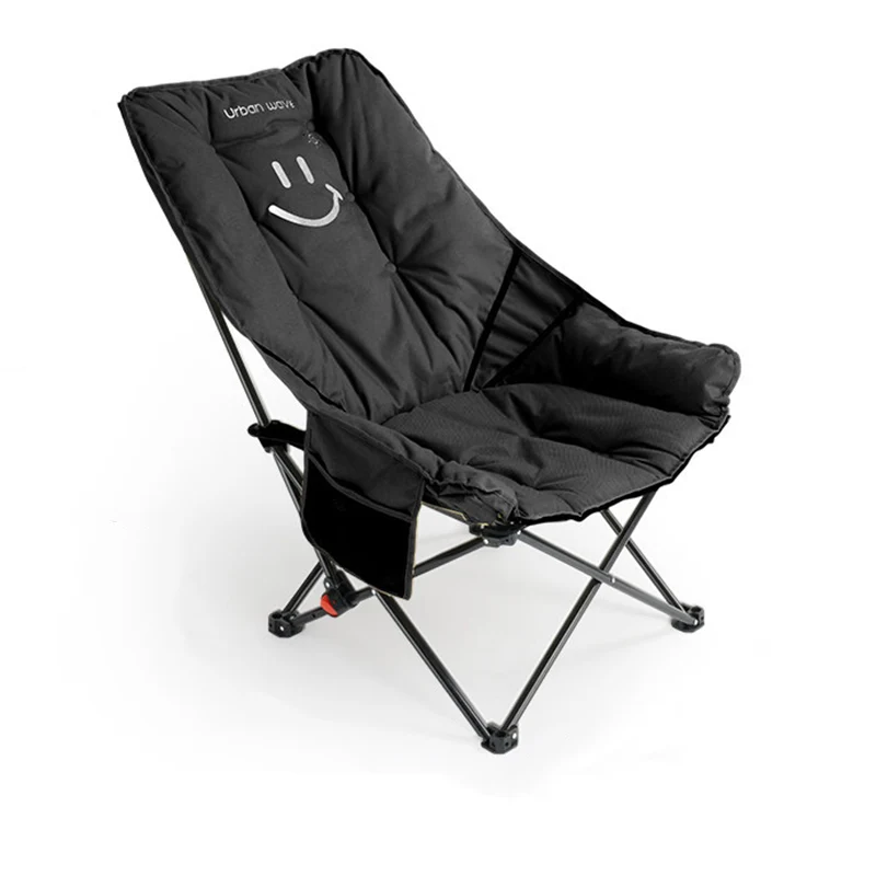 Modern Minimalist Oxford Fabric Rectangular Folding Reclining Chair Portable Lounge Chair For Outdoor Patio