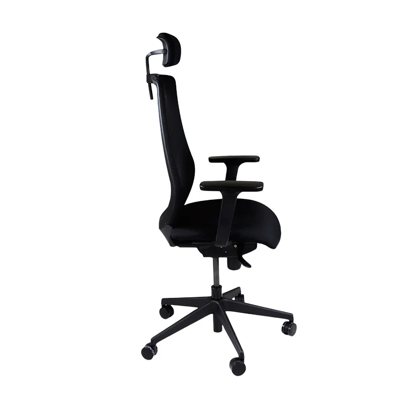 Saxen: Scudo Task Chair with Black Fabric Seat with Headrest - Refurbished