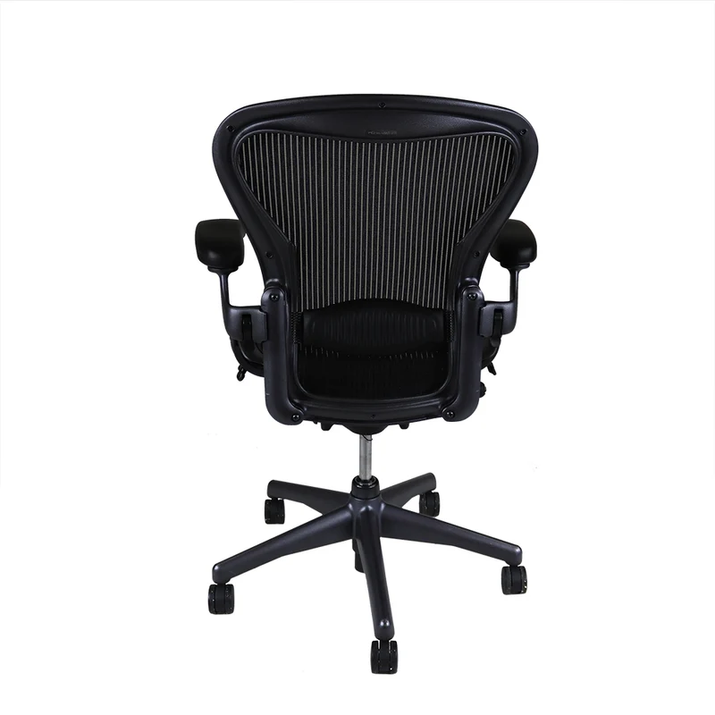 Herman Miller: Aeron Size B Charcoal, Back Tilt Only - Refurbished