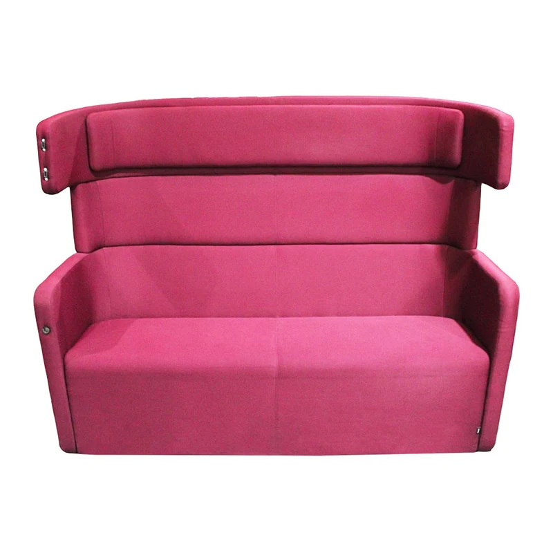 Bene: Parcs Wing Sofa in Burgundy Fabric - Refurbished