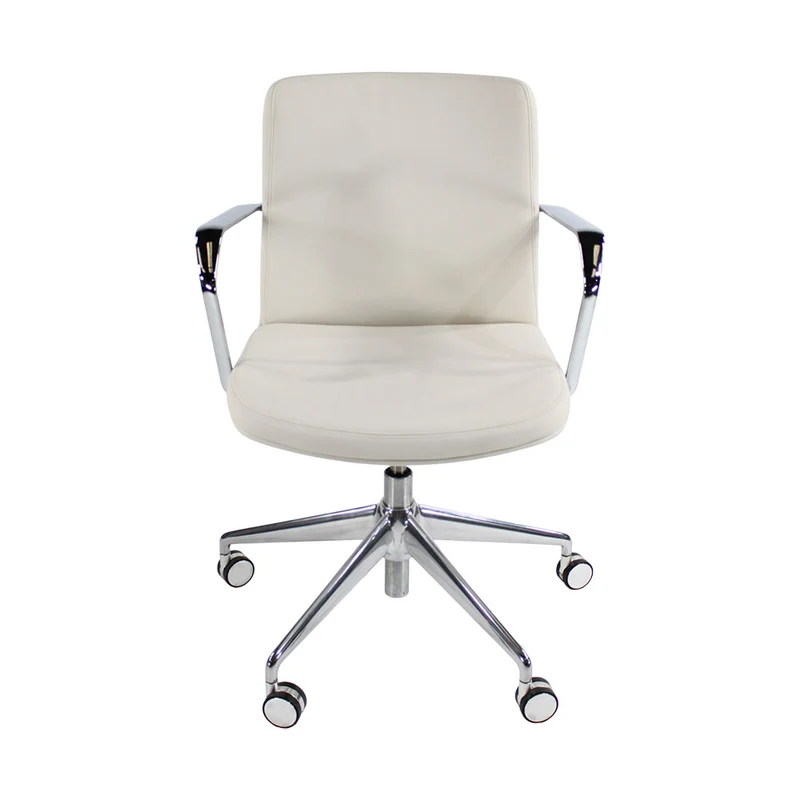 Orangebox: Calder Chair MBS5 in White Leather - Refurbished