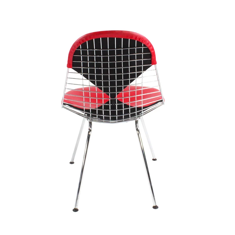 Vitra: Eames Wire Chair in Red Leather - Refurbished