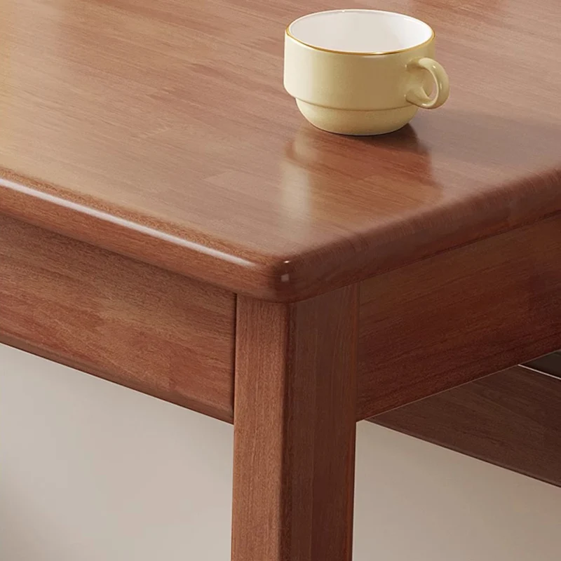 Modern Minimalist Plywood Rectangular Kid Study Desk With 2 Drawers For Living Room