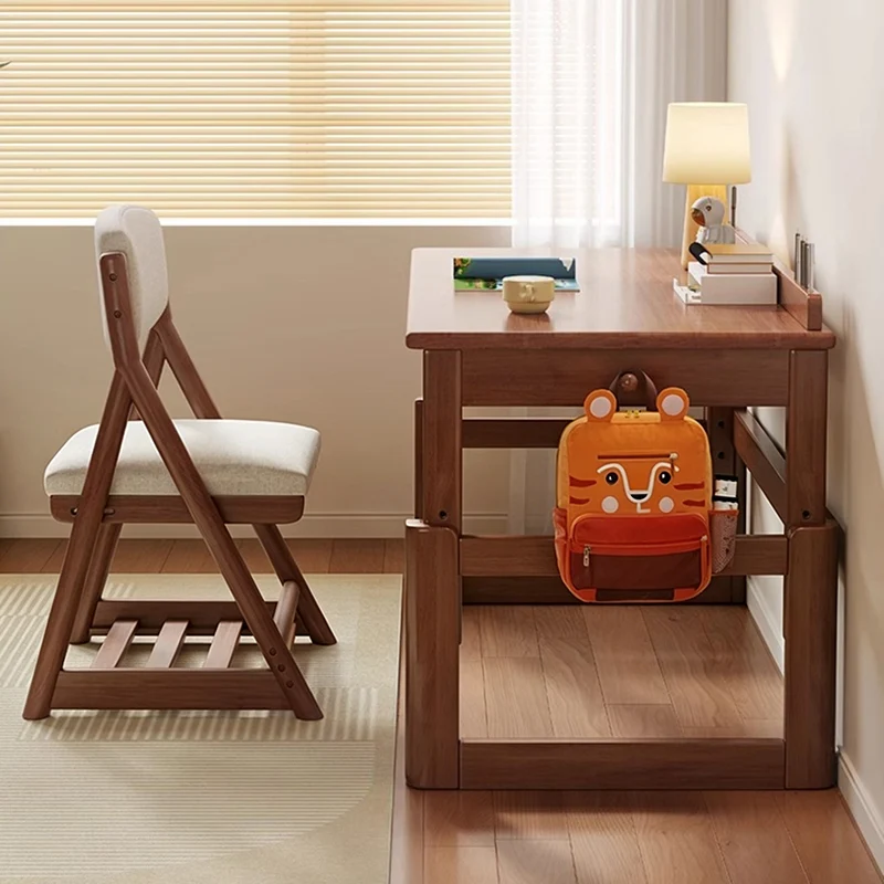 Modern Minimalist Plywood Rectangular Kid Study Desk With 2 Drawers For Living Room