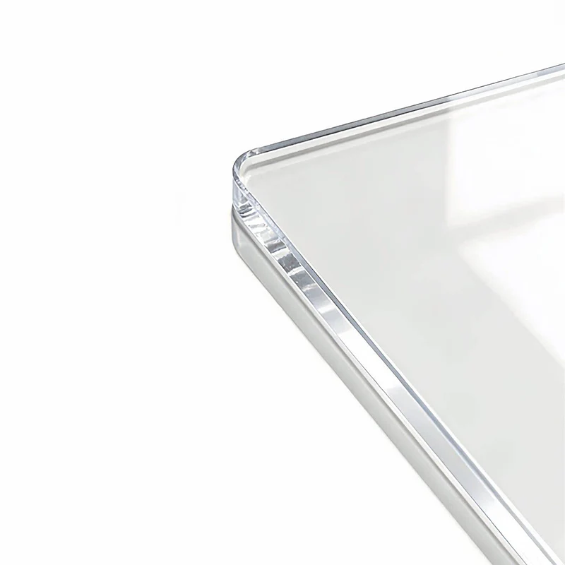 Modern Minimalist Acrylic Rectangular Desktop Storage Shelf 4-Tier For Living Room & Bedroom