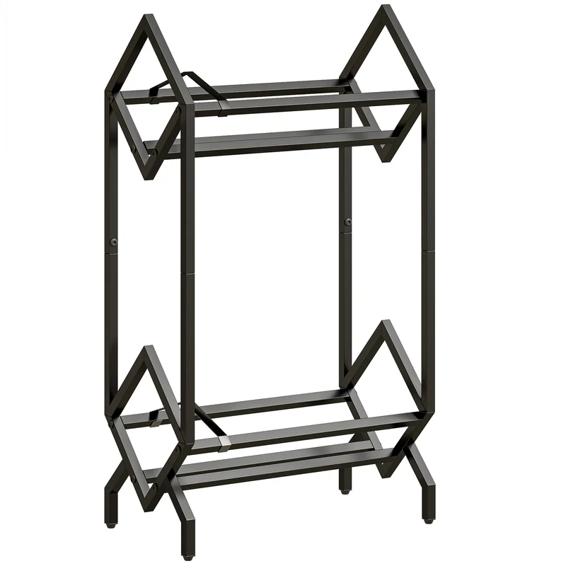 Suporte para 50 CDs Suporte para Vinis 2 Níveis em Metal para DVD Livros Álbuns Preto