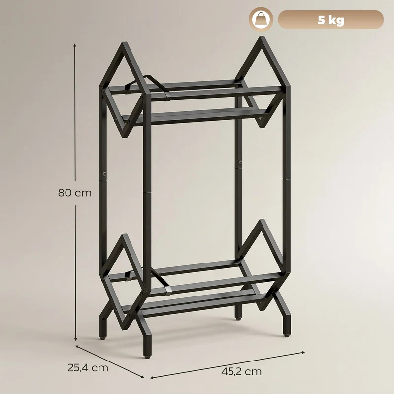 Suporte para 50 CDs Suporte para Vinis 2 Níveis em Metal para DVD Livros Álbuns Preto