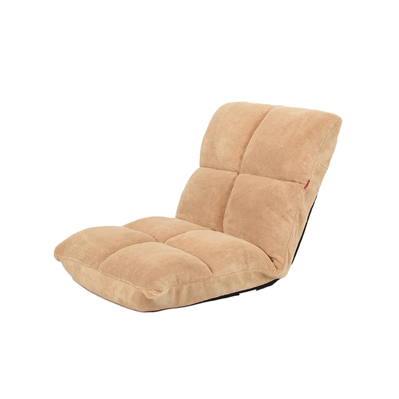 Modern Minimalist Velvet Steel Rectangular Foldable Lounge Chair With Adjustable Backrest For Living Room & Bedroom
