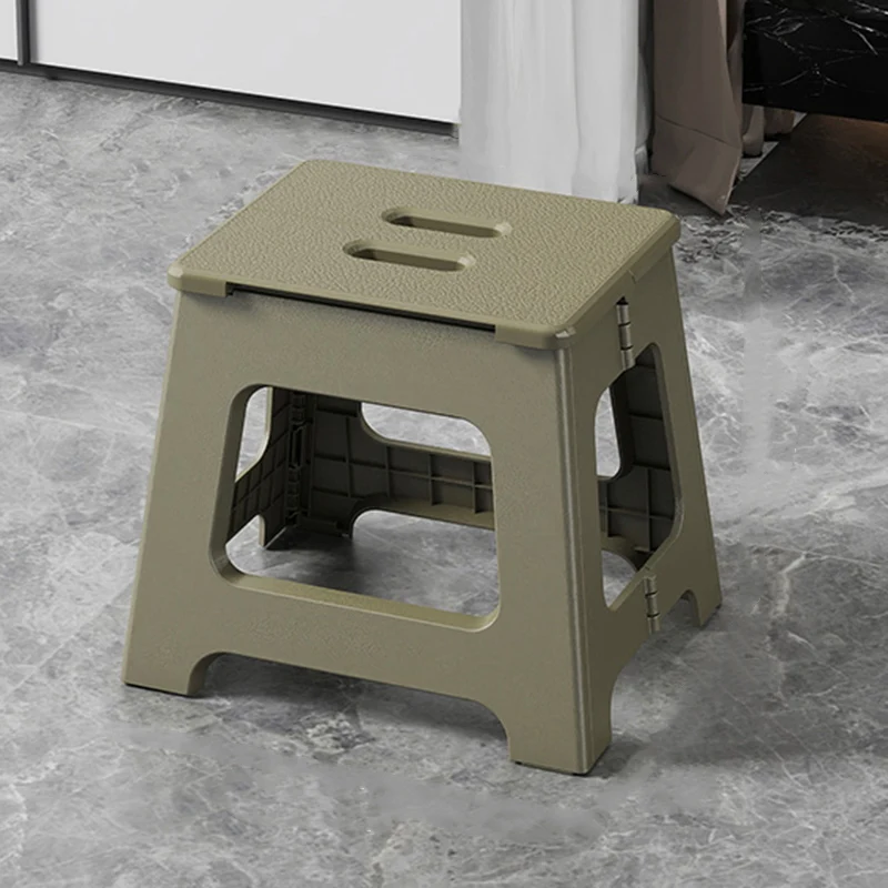 Modern Minimalist PP Trapezoid Square Foldable Stool Chair With Portable For Bathroom Kitchen Outdoor Living Room