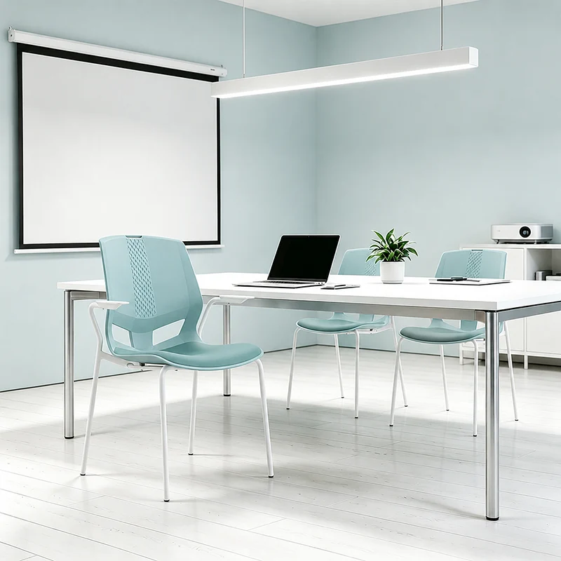 Contemporary Scandinavian INS-Style Training Chair: Minimalist Ergonomic Backrest Desk Chair For Home Office