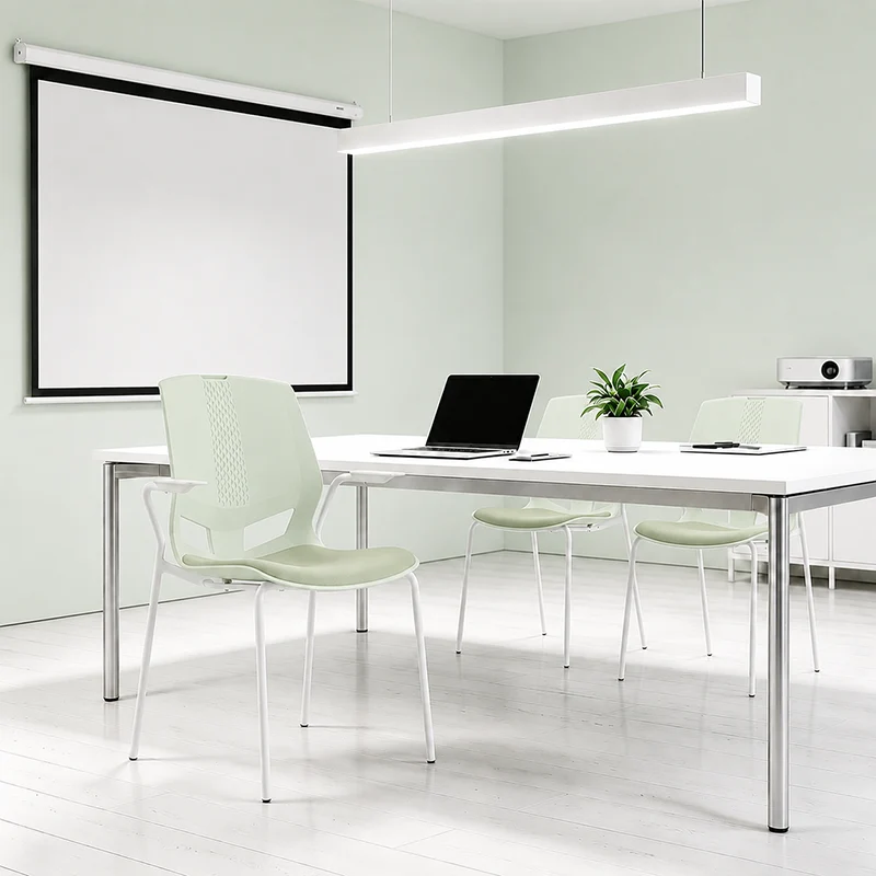 Contemporary Scandinavian INS-Style Training Chair: Minimalist Ergonomic Backrest Desk Chair For Home Office