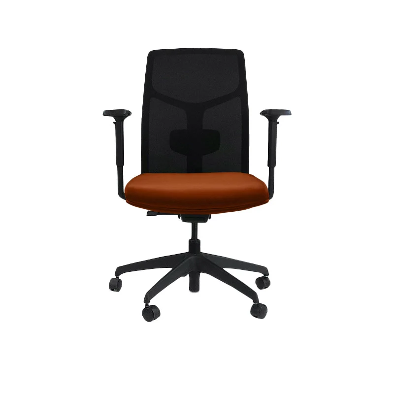 Boss Design: Tauro in Tan Leather- Task Chair - Refurbished