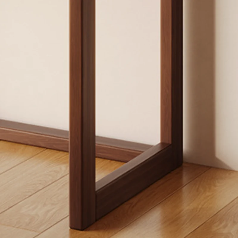 Traditional Chinese Rubberwood Raised Edge Rectangular Stable Sturdy Console Table 1-Tier For Entryway & Hallway
